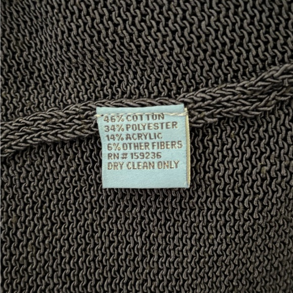 J. McLaughlin Callum V Neck Sweater Havana Knit Cotton Blend - Picture 7 of 7